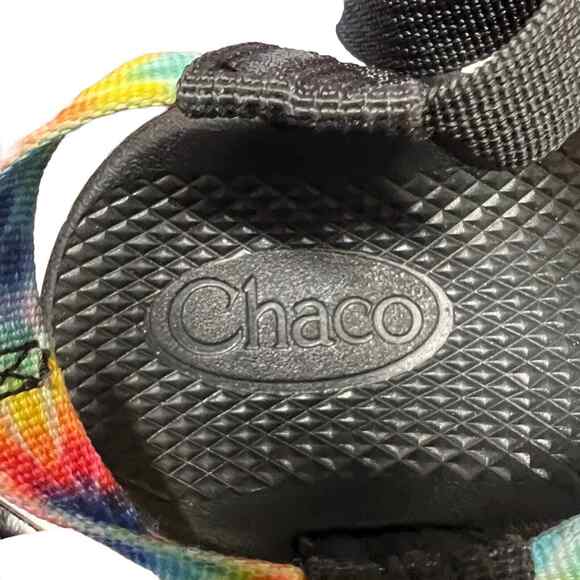 Chaco Z1 Ecotread Kids Tie Dye Strappy Sandals Size 3 Back to School - Picture 7 of 8